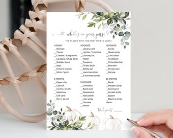 Plantilla de juego de bolso para despedida de soltera (descarga digital, POE)