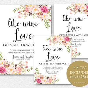 Personalized Sign A Bottle Sign Sign A Bottle Printable Wine - Etsy