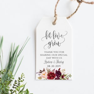 Lass die Liebe wachsen Gastgeschenk Blumensamen-Paket (Digitaler Download)