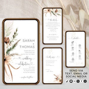 Digital Wedding Invitation, Electronic Wedding Invitation, Wedding Invitation, Digital Wedding Invite, Wedding Invitation Digital, Evite