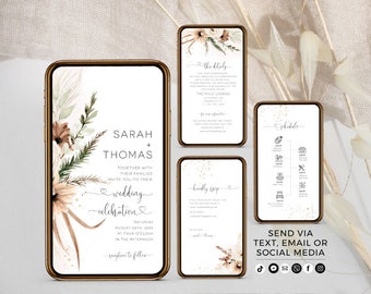 Digital Wedding Invitation, Electronic Wedding Invitation, Wedding Invitation, Digital Wedding Invite, Wedding Invitation Digital, Evite