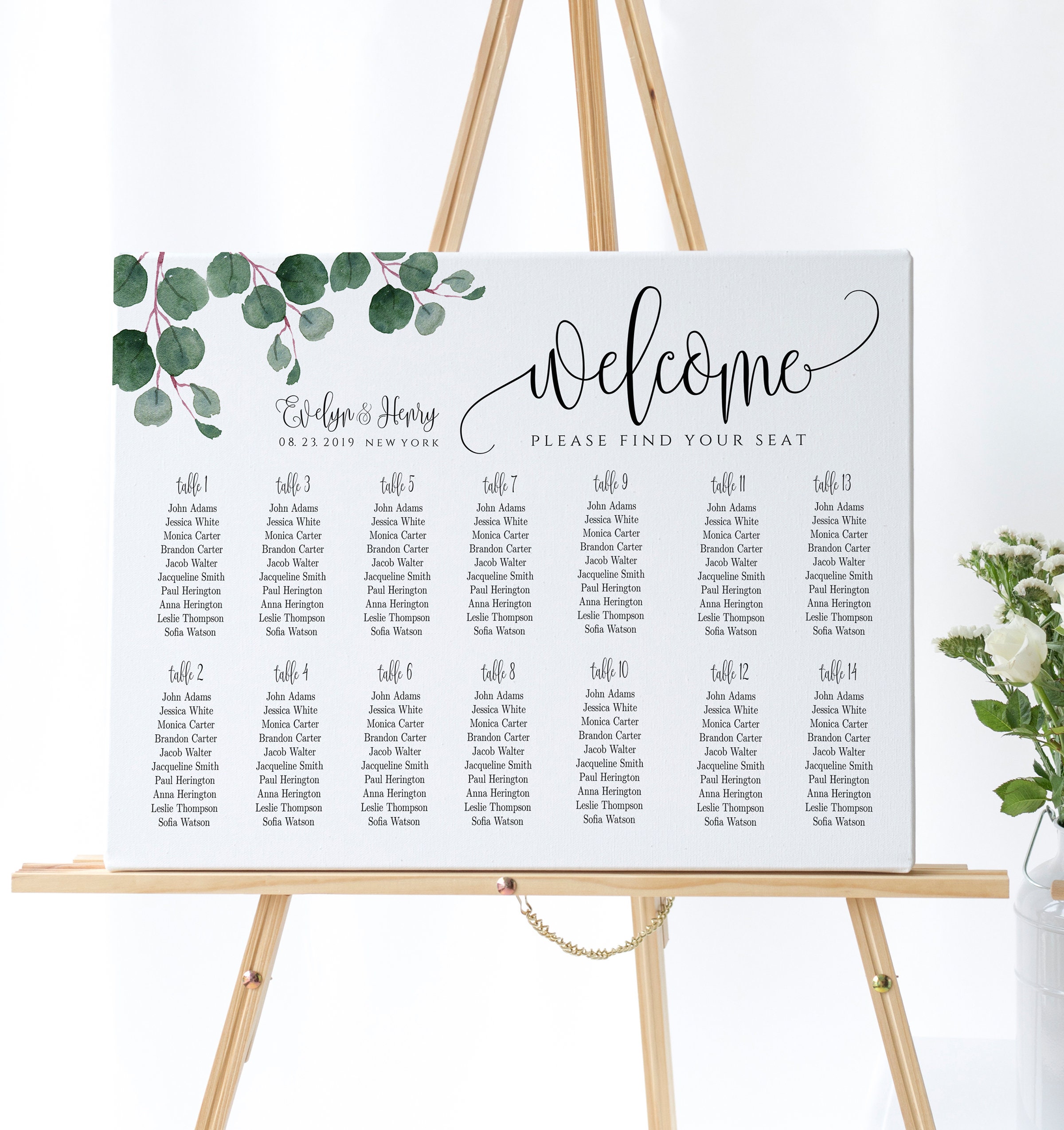 Shades Of Pink Alphabetical Seating Chart Simple Seating Chart Lean On 