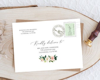 Envelope Template Printable Wedding Address, Instant Download, Edit with Templett, A1, A7 Sizes