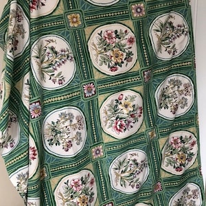 Rare Find, Mid-Century (1956) Sanderson Curtain/&quot;Everglade&quot; by A Sanderson