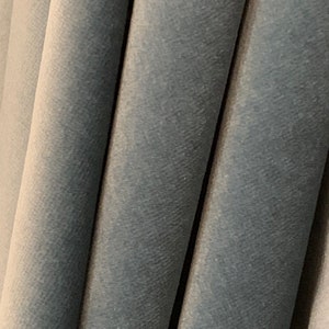 Vintage Dusky Blue Velvet/Sold by the Meter