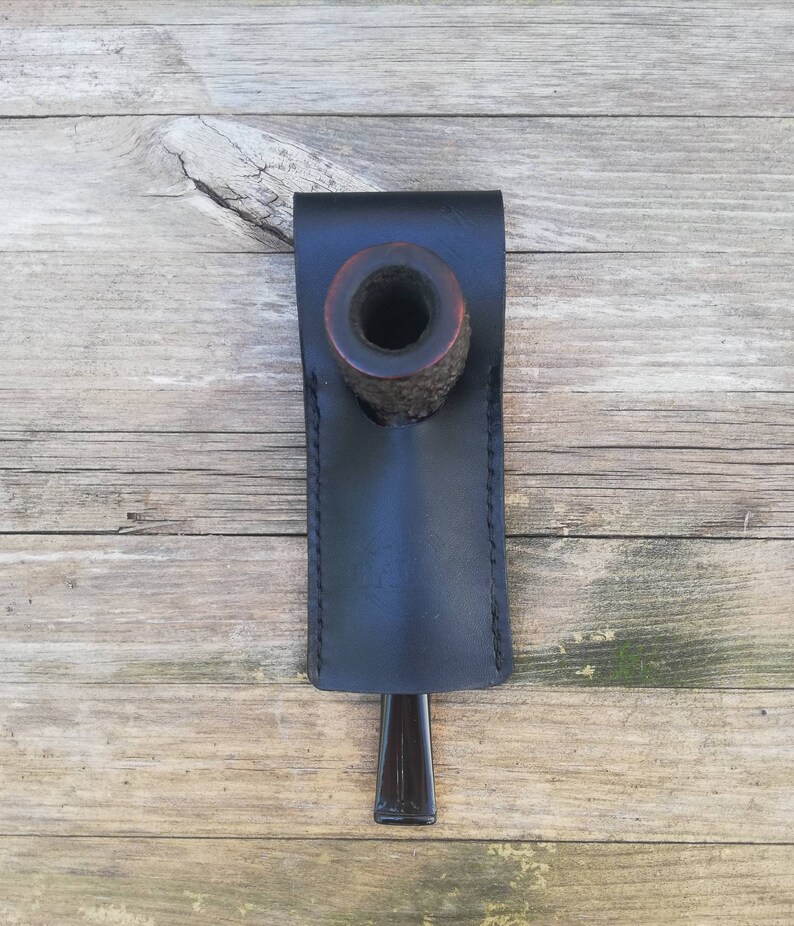 Leather Pipe Holster Smoking Pipe Hanger Belt Pipe Holder Etsy