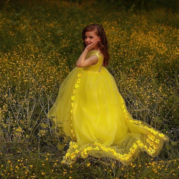 Girls yellow dress Etsy