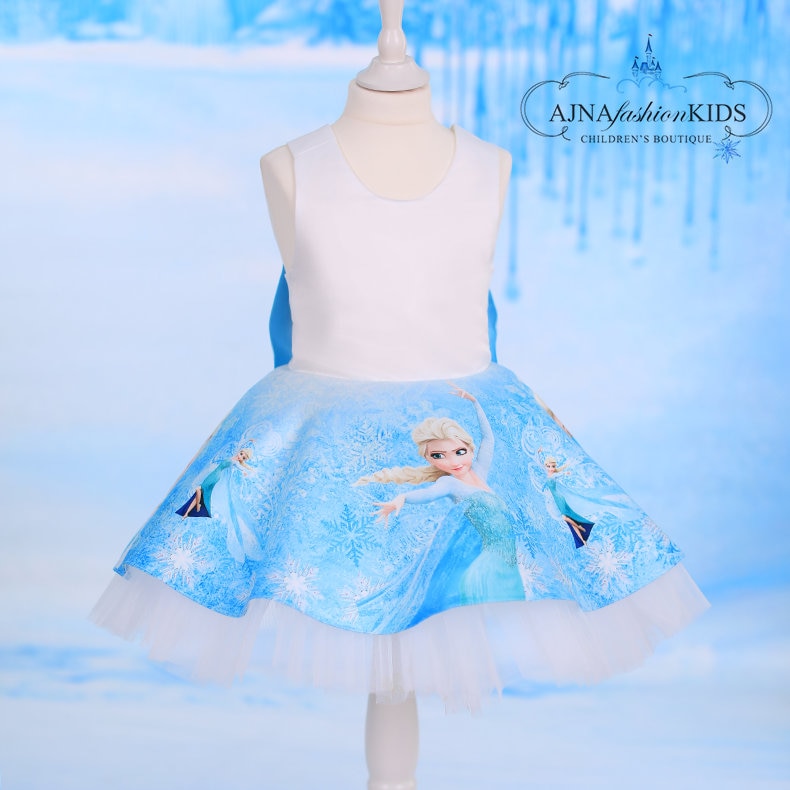 Frozen Fever Dress Elsa Princess Dress Disney Vacation Etsy