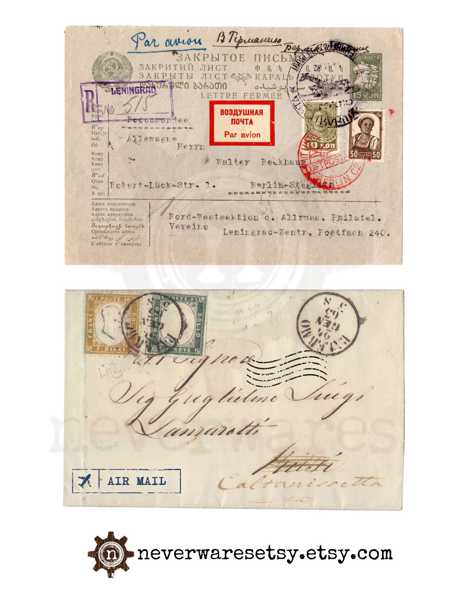 Vintage Mail Postage Stamps Digital Download Printable Ephemera ...