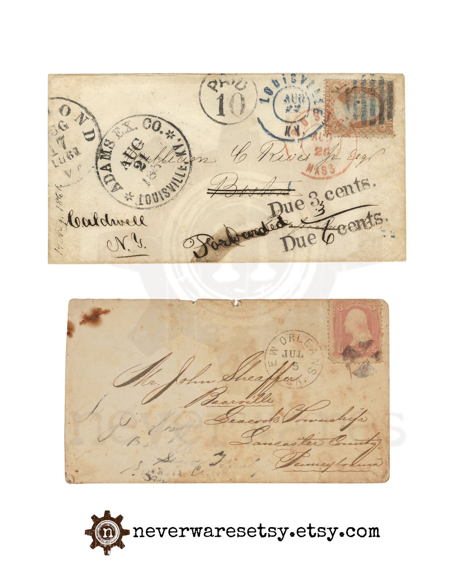 Vintage Mail Postage Stamps Digital Download Printable Ephemera ...