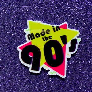 5pc. I Love the 90's, Boom Box, Resin Planar Flatbacks, Cabochon, Bow Center, Flat Back, 80's