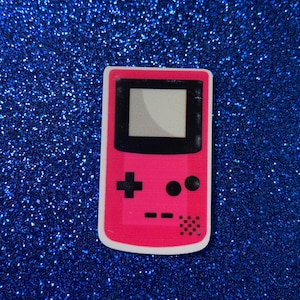 5pc. I Love the 90's, Video Game, Resin Planar Flatbacks, Cabochon, Bow Center, Flat Back, 80's