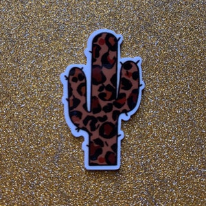 5pc. Not A Hugger, Cactus guépard du sud-ouest, Mexique, Désert, Boho, Résine Planar Flatback, Cabochon, Bow Center, Flat Back, Succulent