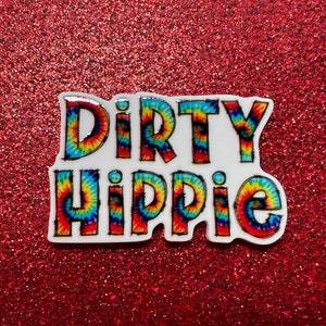 5pc. Tie-Dye Hippie Soul, I Love the 70's, Resin Planar Flatbacks, Cabochon, Bow Center, Flat Back, 60's Hippie Life, Peace, Flower Power
