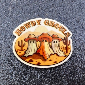 5pc. Howdy Western Ghost, Skull, Planar Flatback, Resin Cabochon, Bow Center, Vintage Halloween, Retro Halloween, Halloween Party,