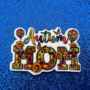 5 pièces. Maman autiste, Pièces de puzzle, Infirmières, Flatbacks planaires en résine, Cabochon, Centre d'arc, Dos plat
