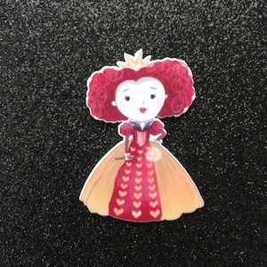 5pc. Queen of Hearts Planar Flatback