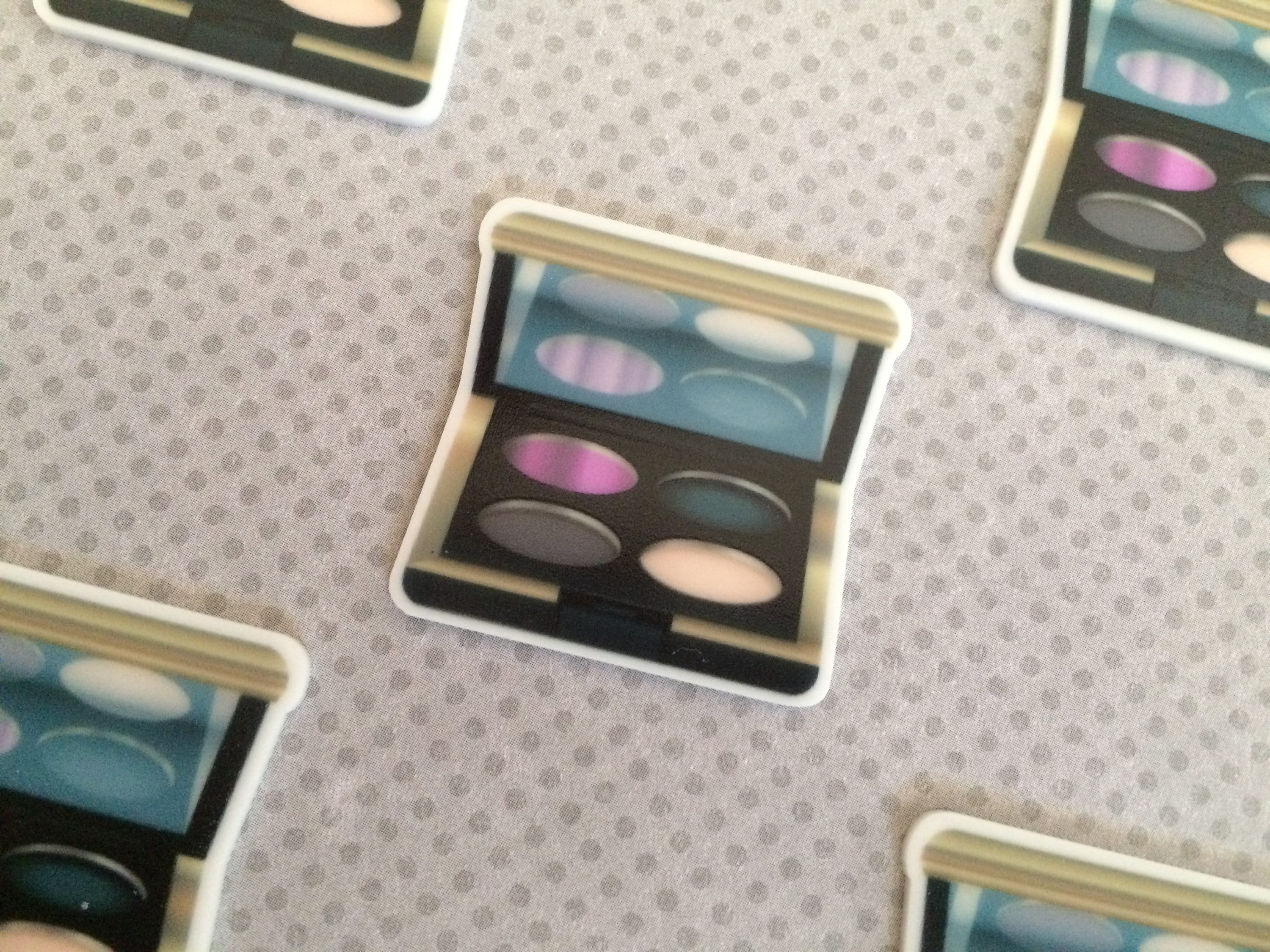 5pc. Eyeshadow Resin Planar Flatback Makeup Cabochon Bow Etsy