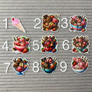 5pc. Strawberry Ice Cream, So Kawaii!  Planar, Resin Popsicle, Flatback, Cabochon, Bow Center, Ice Cream Party!