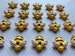 15pc.  Miniature Baby Bumble Bees, 3D resin Cabochon, Flatback, Bow Center 
