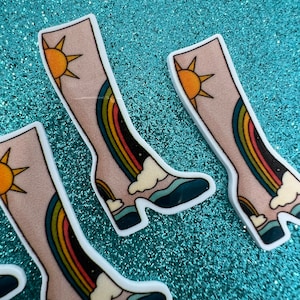 5pc Flower Power Boots, Shrooms, Mushrooms, Psychedelic, Hippie, I Love the 70's, Resin Planar Flatbacks, Cabochon, Bow Center, Flat Back