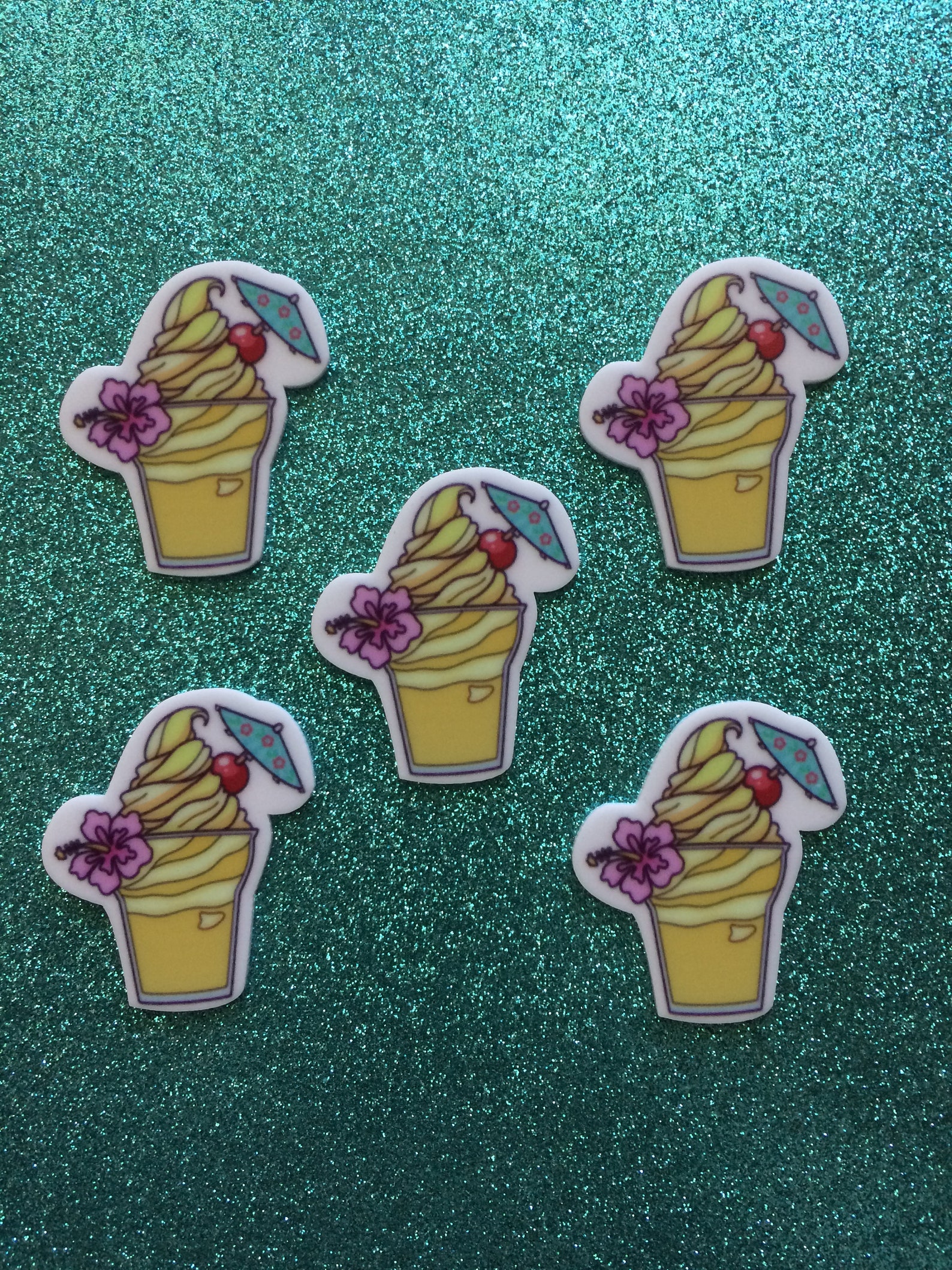 5pc. Hawaiian Ice Cream Sunday So Tropical Plana Resin | Etsy