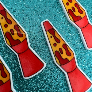 5pc. Lava Lamp, Tie-Dye, I Love the 70's, Resin Planar Flatbacks, Cabochon, Bow Center, Flat Back, 80's, Hippie