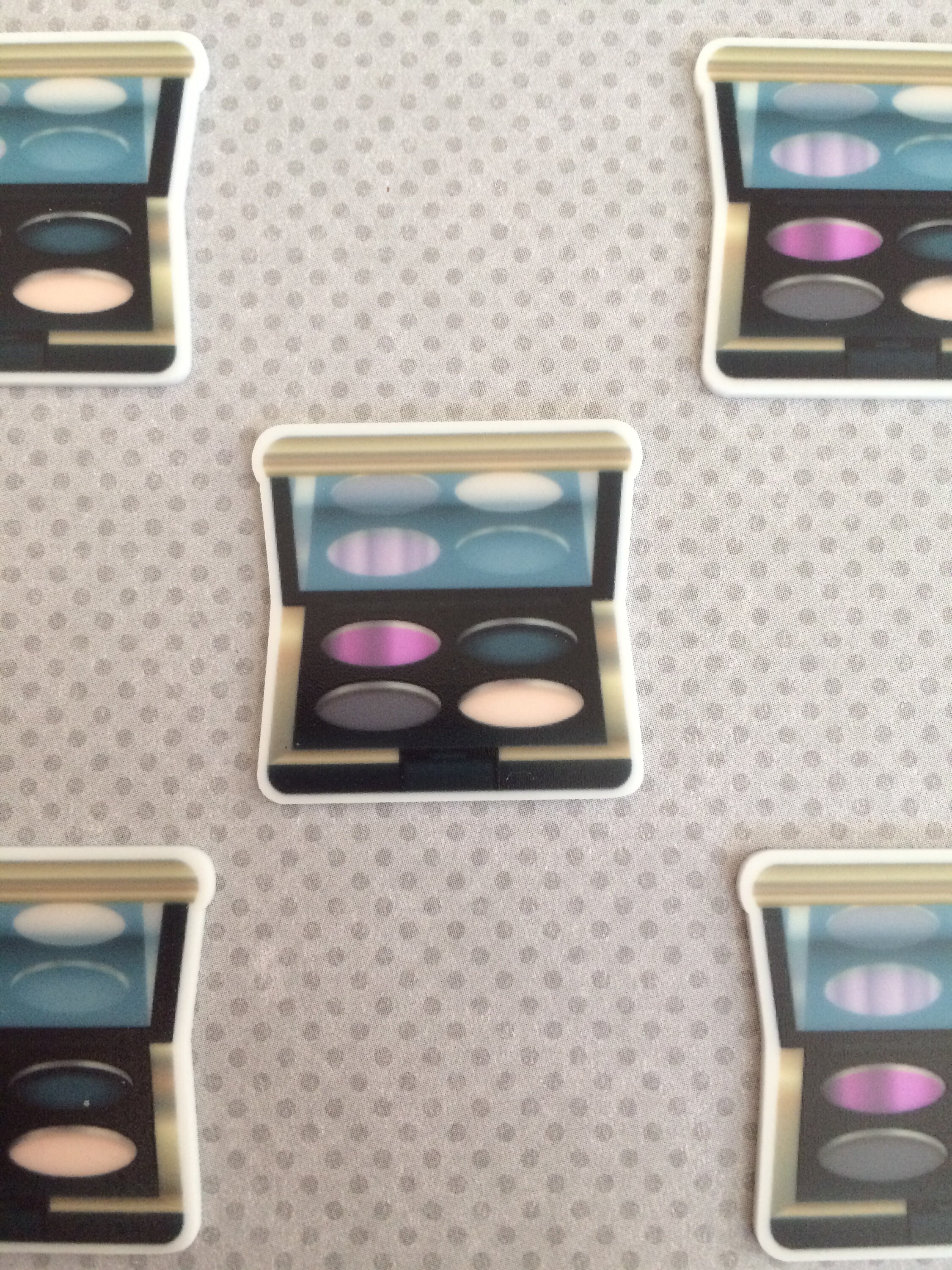 5pc. Eyeshadow Resin Planar Flatback Makeup Cabochon Bow Etsy