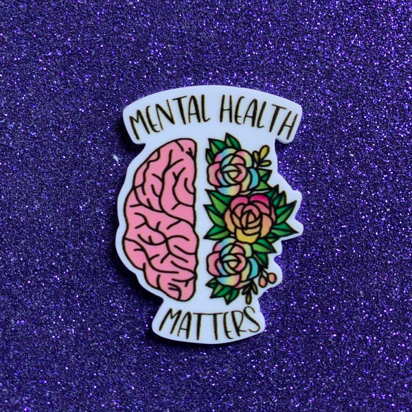 5pc. Brains, Mental Health Matters, Nurses, Planar Resin Flatbacks, Cabochon, Bow Center, Flat Back