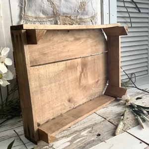 Antique Wood Bulb Tray Crate Riser 20x13 French Country Cottage ...