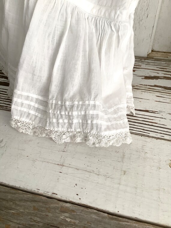 Antique Bloomers Cotton & Lace MOP Button Womens … - image 7