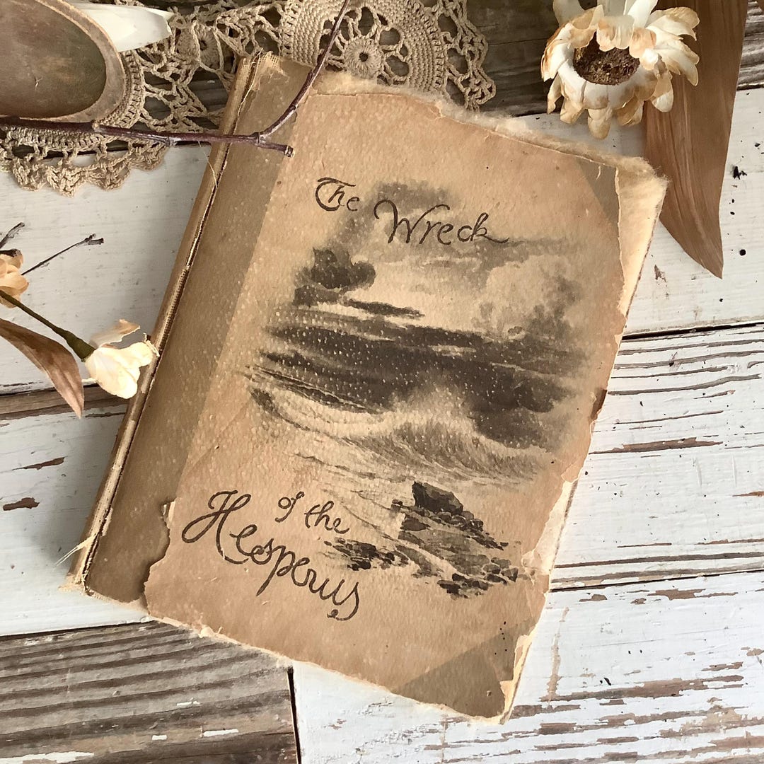 Antique 1889 the Wreck of the Hesperus Book Henry Wadsworth Longfellow ...