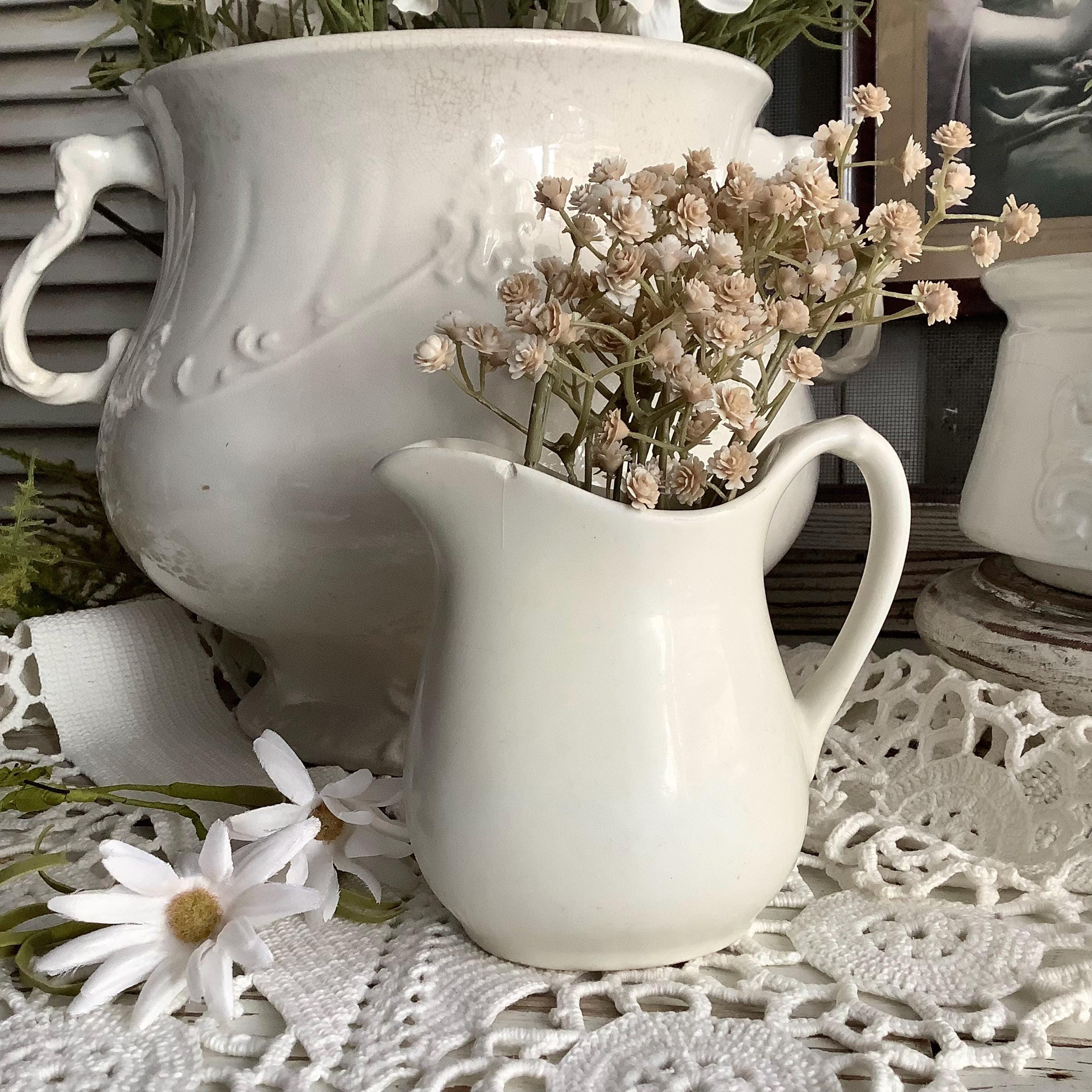 Antique Ironstone Pitcher - Etsy