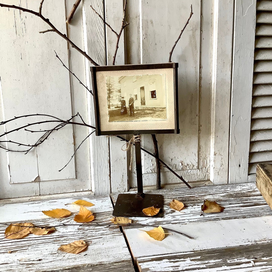 Vintage Metal Old Store Sign Holder Display Photo Price Recipe Etsy