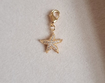 Sea star charm 24K gold filled