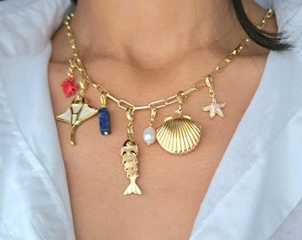 Coastal Charm Collection | Interchangeable Sea Charms for Necklaces & Bracelets | Mix and Match
