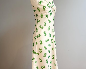 Vintage 1970s mod scooter dress from DL Barton London. Psychedelic print.