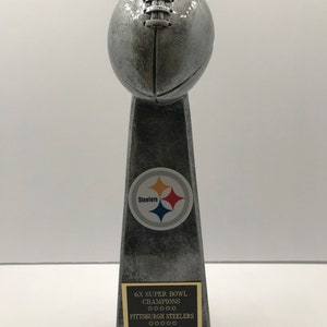 Pittsburgh Steelers 6X Super Bowl  Champions Lombardi Style Trophy 13&quot;