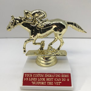 Kentucky Derby Horse House Party  Free Custom Engraving Ships 2-3 Day Priority Mail *Support the Vet*