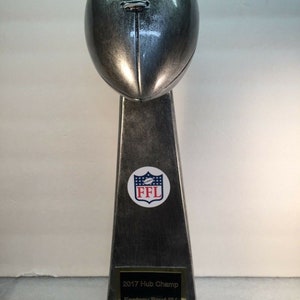Fantasy Football Trophy Award  15&quot; Tall Free Custom Engraving *Support the Vet*