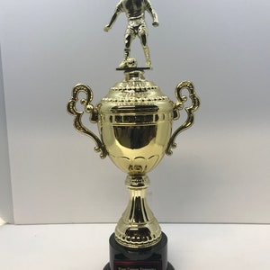 Soccer Trophy Award Male or Female 16&quot; Tall Free Custom Engraving Ships 2-3 Day Priority Mail