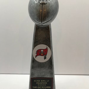 Tom Brady Tampa Bay Buccaneers Super Bowl LV Champions Tom Brady MVP Lombardi Style Trophy 13&quot;
