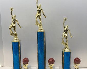 Basketball Trophy Award  March Madness 1st 2nd 3rd Place Free Custom Engraving Male or Female Slam Dunk  Ships 2 Day Mail Same Day 7 Days