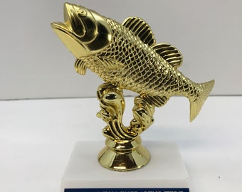 Bass  Fishing  Award Trophy 6" Free Custom Engraving *Support the Vet*