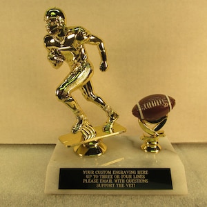 Fantasy Football Youth  Football Award Trophy 7&quot; Free Custom Engraving