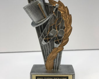 Ballerina Dance Trophy Award 6" Tall Free Custom Engraving "Support the Vet"