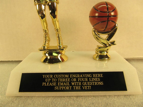 March Madness Basketball Bracket Award FREE Engraving  Shipped 2 day Mail 
