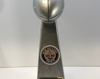 New Orleans Saints Super Bowl XLIV Lombardi Style Trophy 13" Tall Drew Brees  MVP