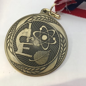 Science Medal Award 16&quot; Lanyard Your Choice of Color