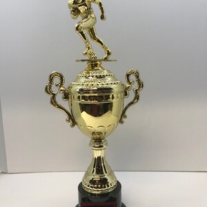 Fantasy Football Award 15&quot; Tall Custom Engraved Ships 2-3 Day Priority mail